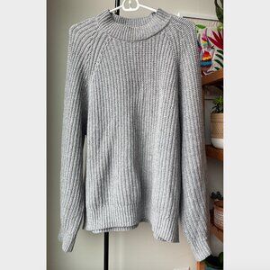 Tommy Hilfiger Men's	Gray Italian Yarn Wool-Blend Knit Sweater
